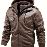 Jaqueta Couro Moto Casual Inverno PU