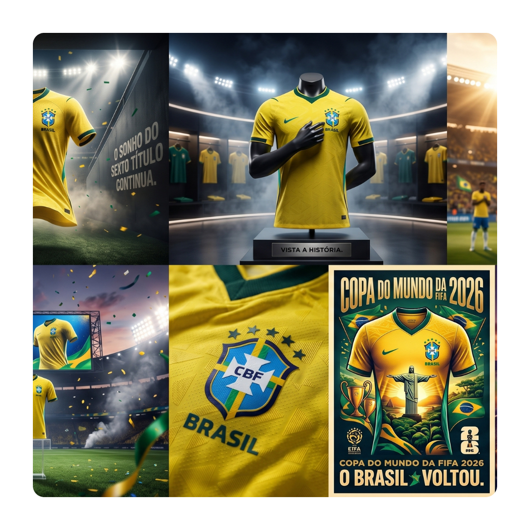 Camisa Torcedor Brasil 2026 Masculina
