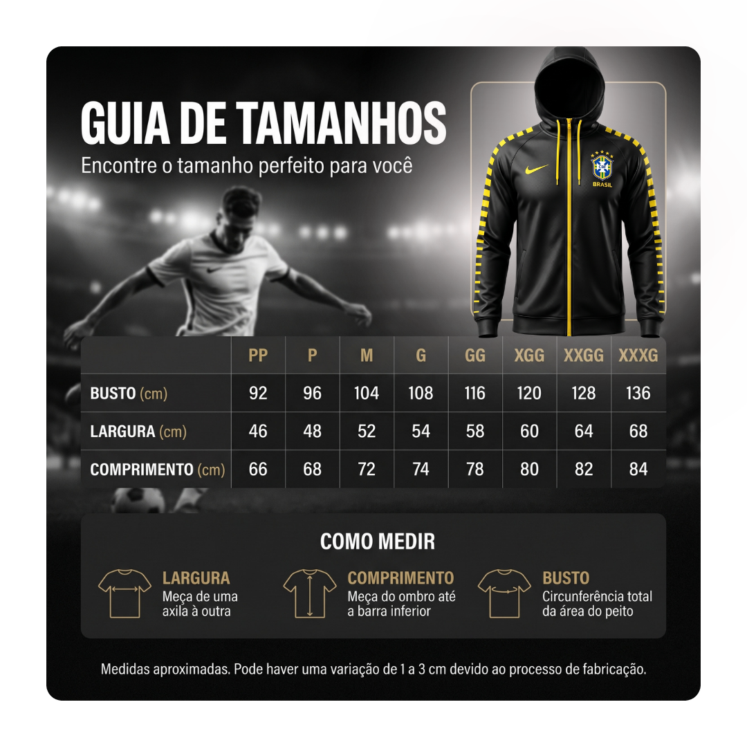 🇧🇷 Agasalho Oficial Estilo Seleção — Copa 2026