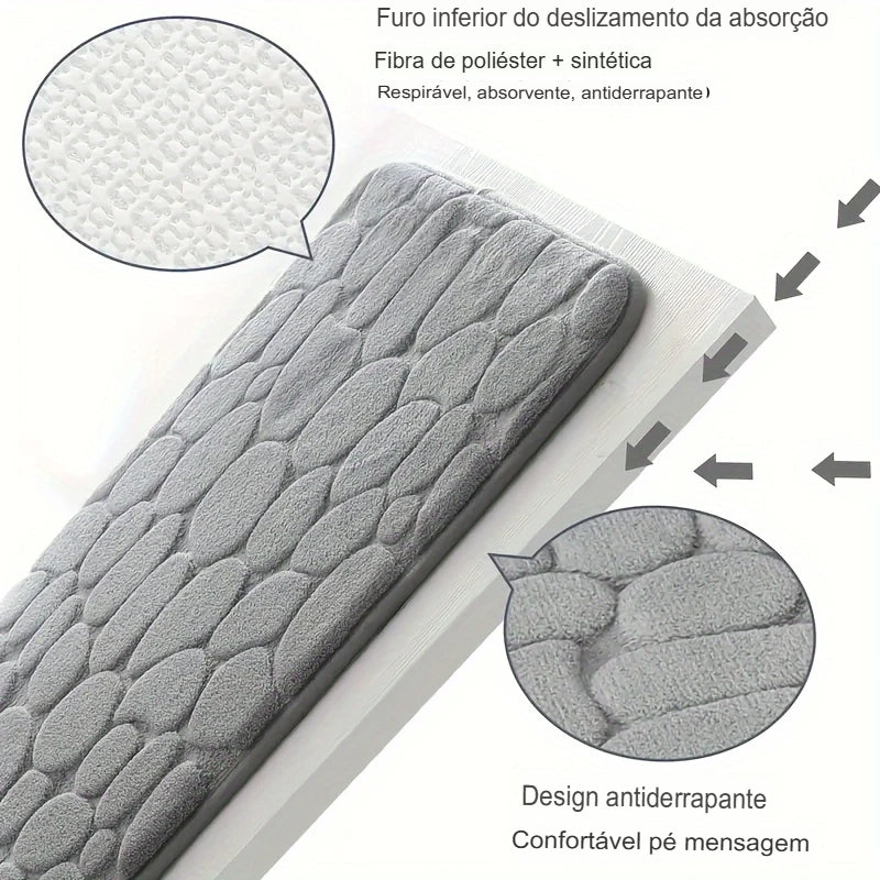 Tapete Antiderrapante para Banheiro – Conforto, Segurança e Sofisticação em um Único Toque!