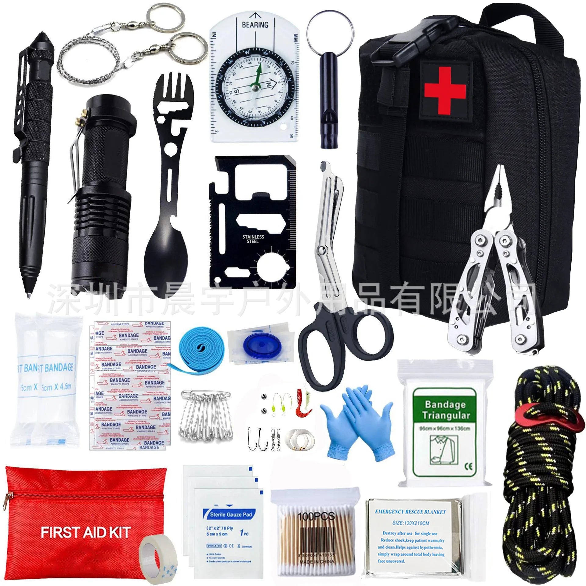 Kit de Sobrevivência Tático IFAK - O Mais Completo para Emergências Extremas
