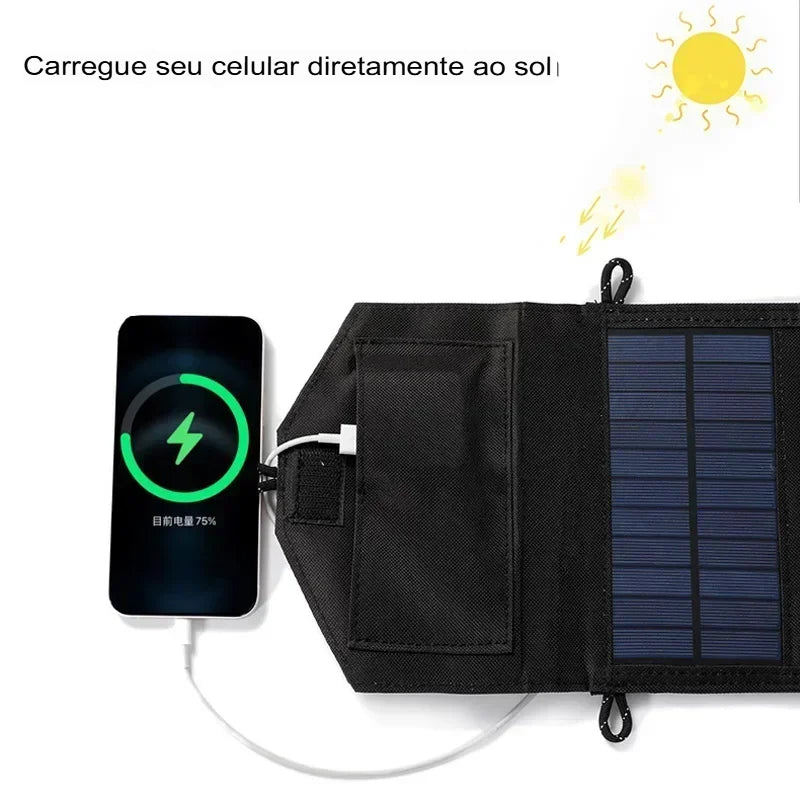 Painel Solar Dobrável 1000W - Energia Portátil Para Sobrevivência