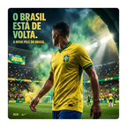 Camisa Torcedor Brasil 2026 Masculina