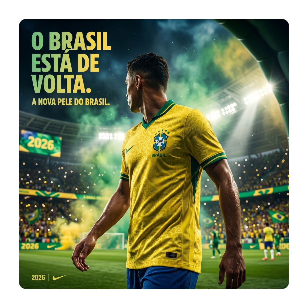 Camisa Torcedor Brasil 2026 Masculina