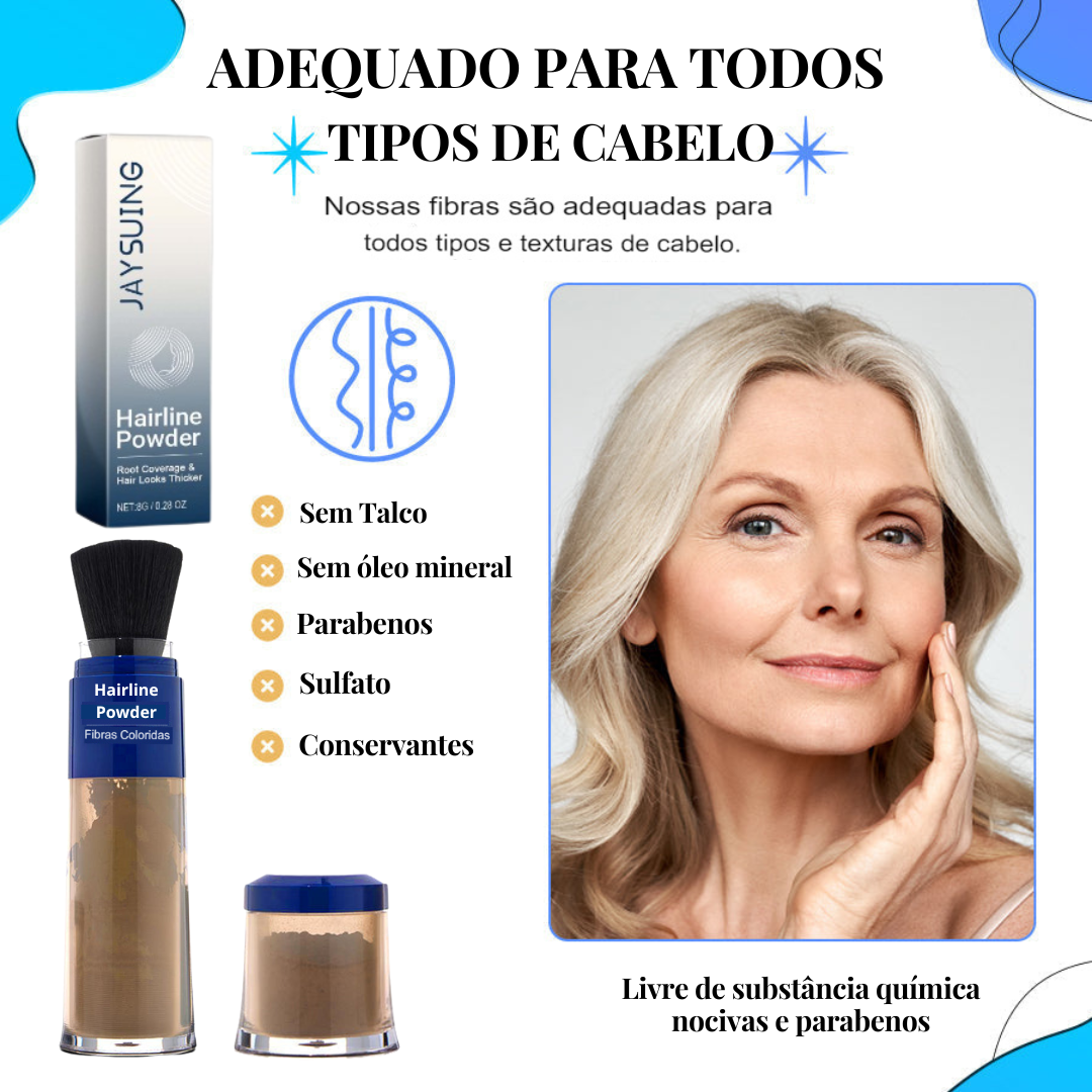 Kit Volumizador de Cabelo Hairline Powder em DOBRO