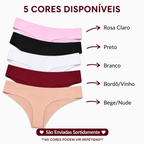 Kit 12 Calcinhas Fio Dental Sem Costura Invisível Sob a Roupa