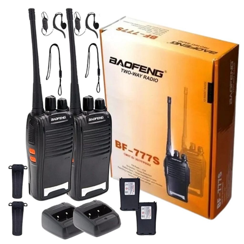 Kit 4 Rádios Comunicadores Walkie Talkie 777S