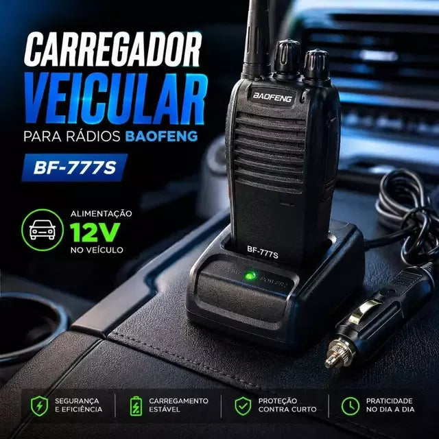 Carregador USB com Base para Rádios Baofeng