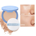 Pó Facial Matte Maycheer – Controle de Oleosidade e Efeito Impecável