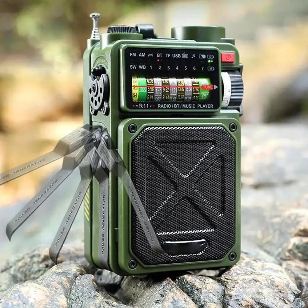 Rádio Portátil de Emergência Nexus R11 Ultra Link: O Primeiro Rádio Inteligente com Bluetooth e 6 Fontes de Energia