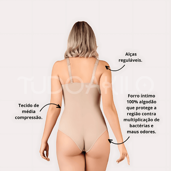 Body Modelador de Amamentação Pós-Parto Sem Bojo