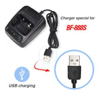 Carregador USB com Base para Rádios Baofeng