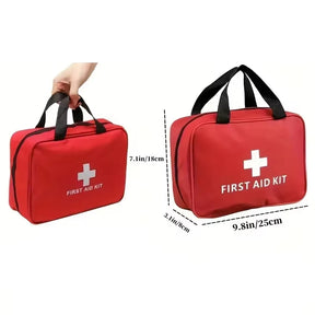 Kit de Primeiros Socorros 184 Peças - Bolsa Completa para Emergências