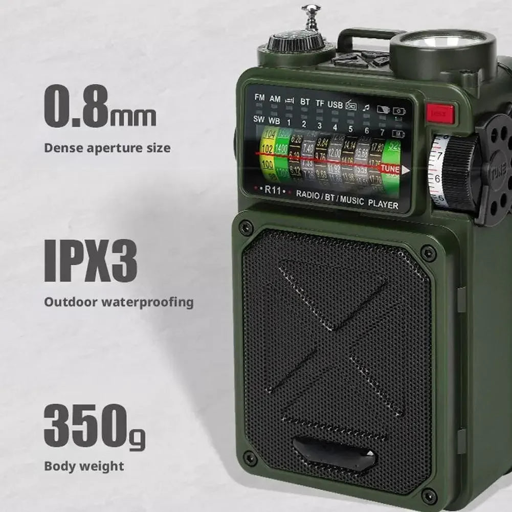 Rádio Portátil de Emergência Nexus R11 Ultra Link: O Primeiro Rádio Inteligente com Bluetooth e 6 Fontes de Energia