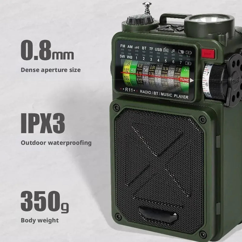 Rádio Portátil de Emergência Nexus R11 Ultra Link: O Primeiro Rádio Inteligente com Bluetooth e 6 Fontes de Energia