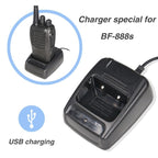 Carregador USB com Base para Rádios Baofeng