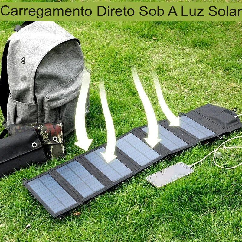 Painel Solar Dobrável 1000W - Energia Portátil Para Sobrevivência