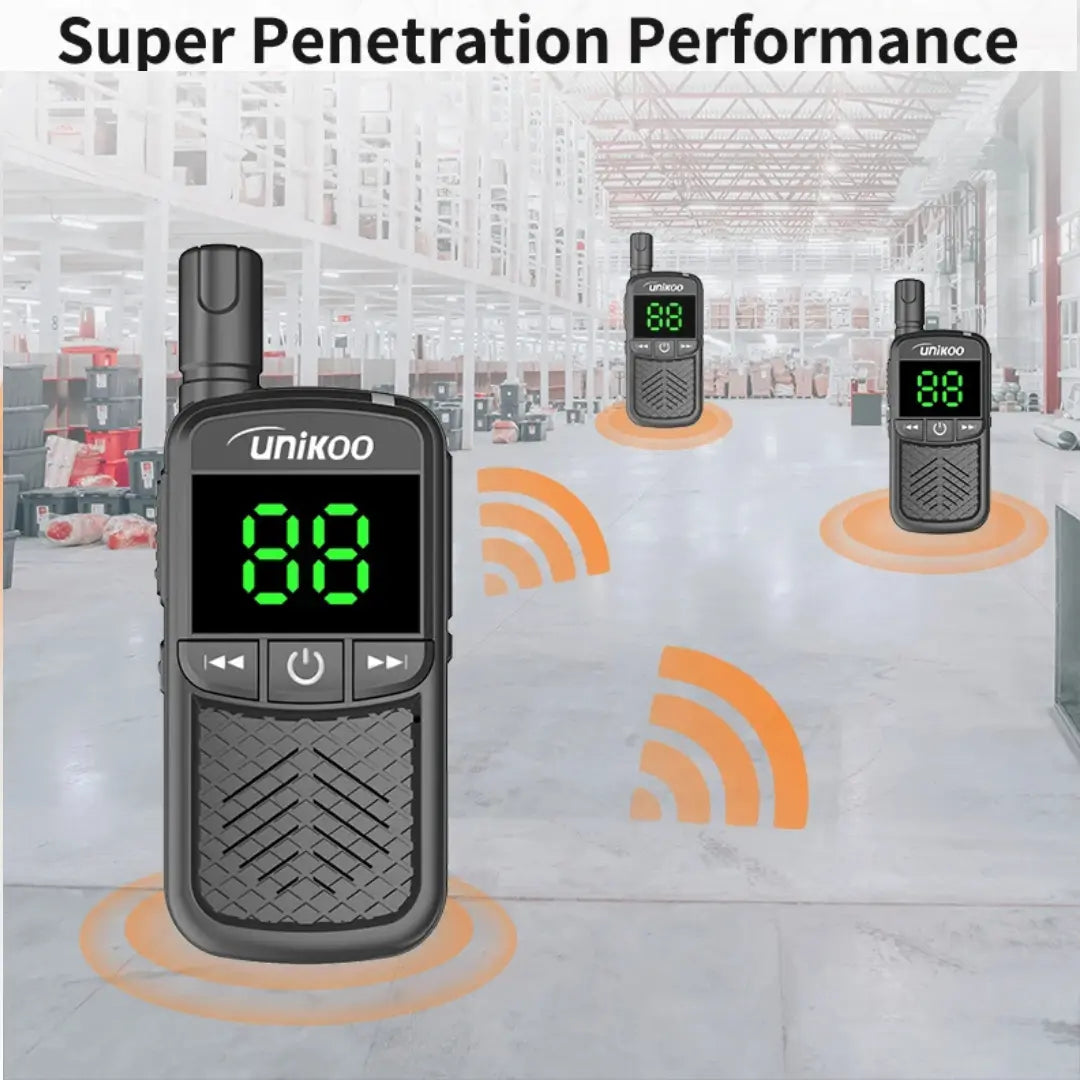 Walkie Talkie UNIKOO UK483M – Comunicação de Longo Alcance para Crianças e Aventuras