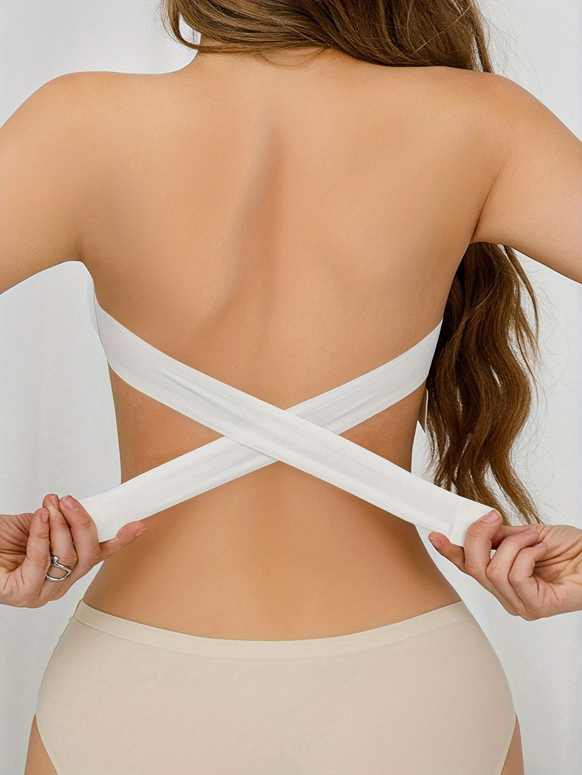 Sutiã Bandeau Invisível Sem Alça com Fecho Lateral
