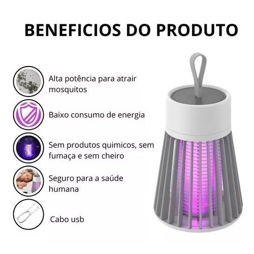 Lâmpada Eliminadora de Mosquitos - BuzzOff