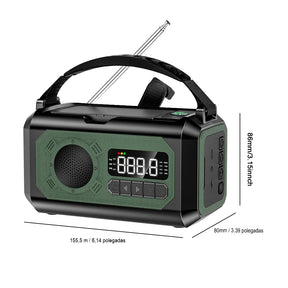 Rádio Portátil Sonyval Pro X2 de Emergência am/fm/NOAA - O Mais Completo Kit de Sobrevivência