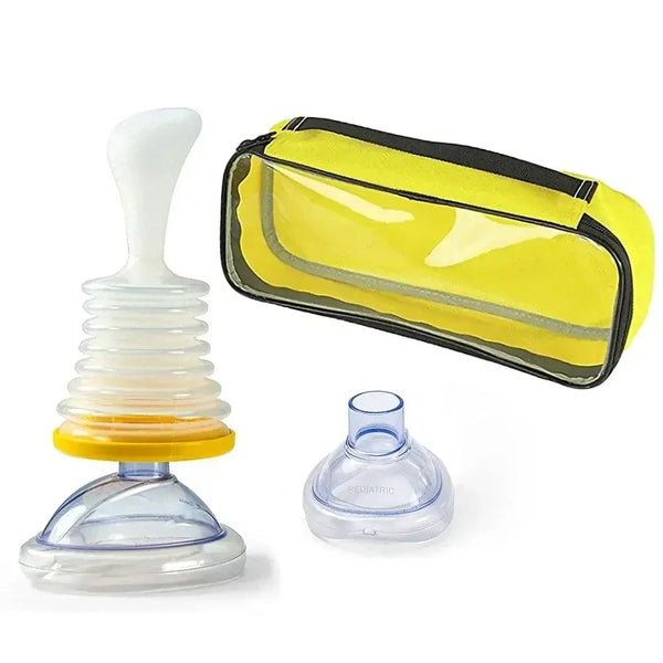 Kit de Primeiros Socorros para RCP + Desengasgador LifVac – Sobrevivência em Emergências