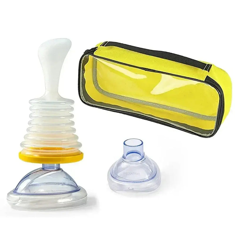 Kit de Primeiros Socorros para RCP + Desengasgador LifVac – Sobrevivência em Emergências