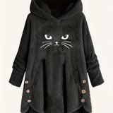 Moletom LuxePlush Hood Cat