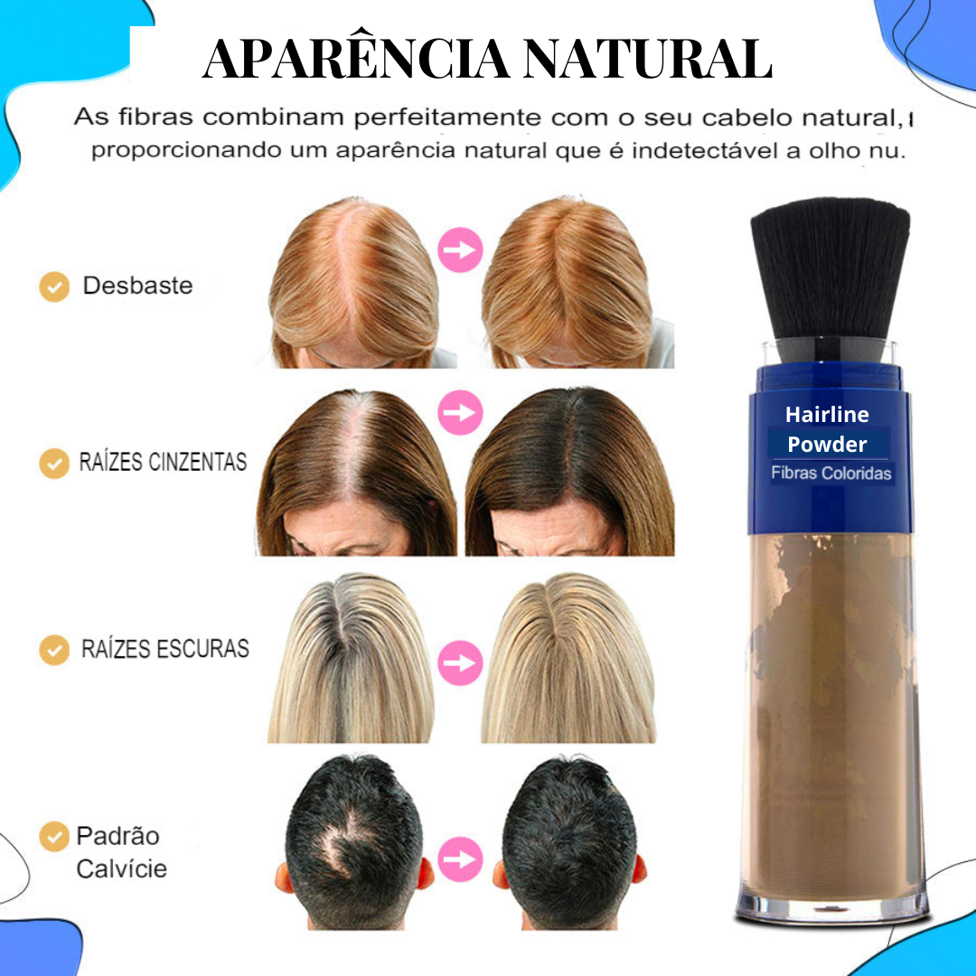 Kit Volumizador de Cabelo Hairline Powder em DOBRO