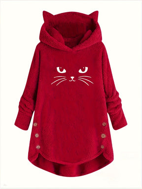 Moletom LuxePlush Hood Cat