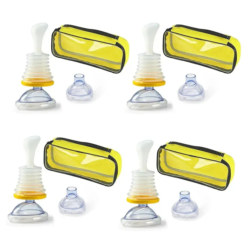 Kit de Primeiros Socorros para RCP + Desengasgador LifVac – Sobrevivência em Emergências