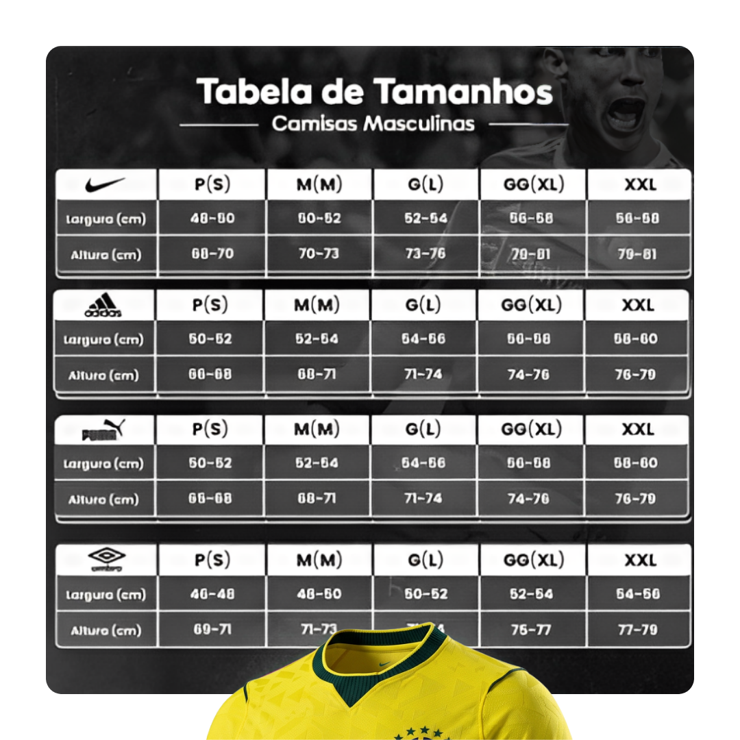 Camisa Torcedor Brasil 2026 Masculina