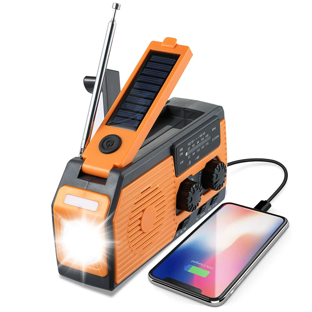 Rádio Portátil amfm de Emergência AlertMax Pro - Sua Segurança em Qualquer Situação de Crise