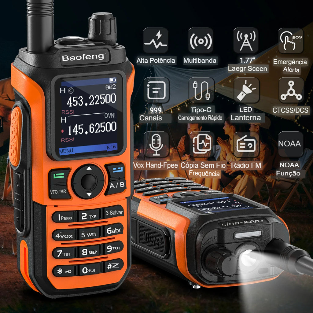 Rádio Amador Baofeng UV-21 Pro V2 - Comunicação em Crise e Sobrevivência