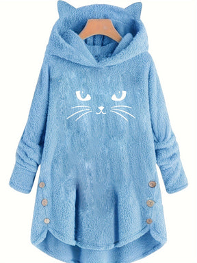 Moletom LuxePlush Hood Cat