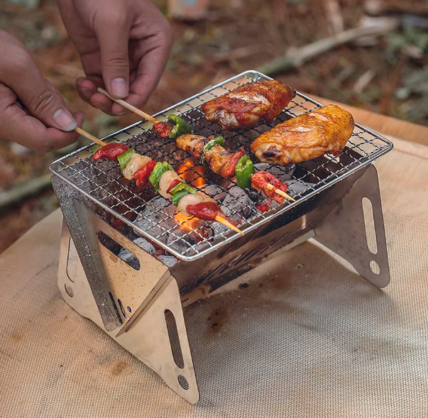 Churrasqueira Portátil InoxGrill - Aço Inoxidável