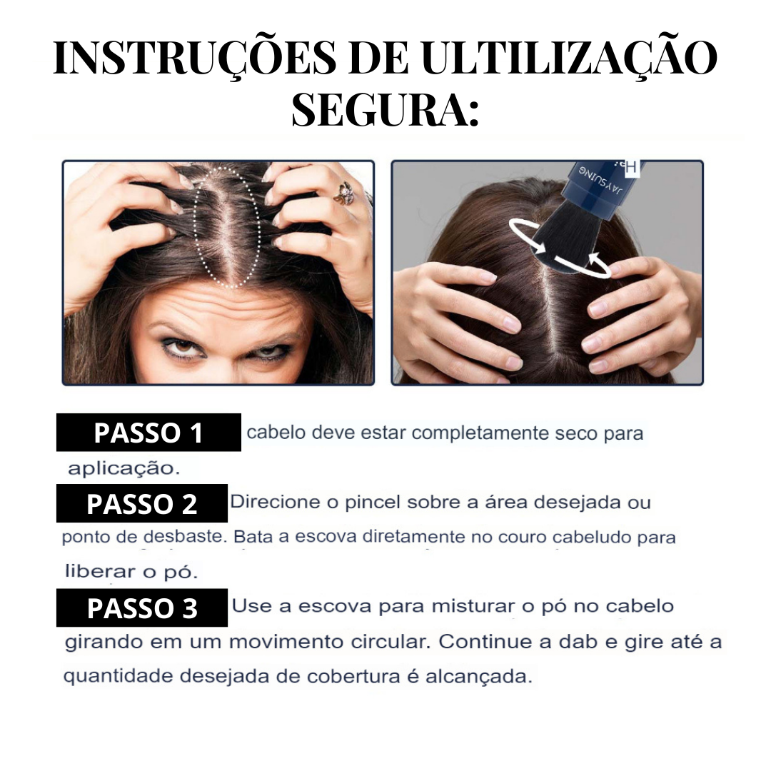 Kit Volumizador de Cabelo Hairline Powder em DOBRO