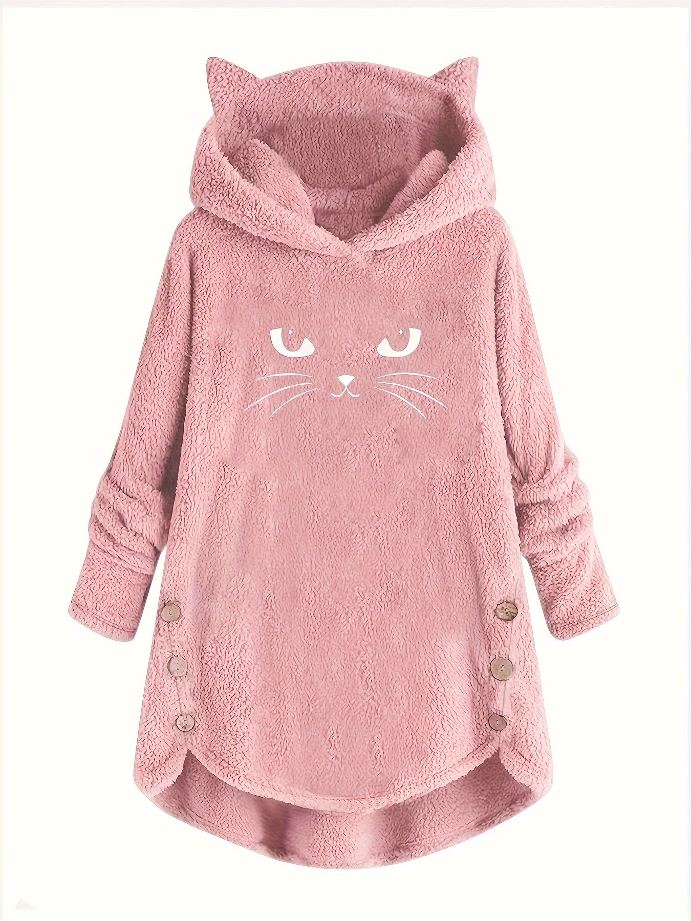 Moletom LuxePlush Hood Cat