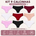 Kit 12 Calcinhas Fio Dental Sem Costura Invisível Sob a Roupa