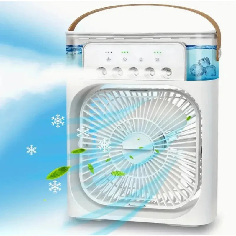 Ventilador com Umidificador de Ar Portátil