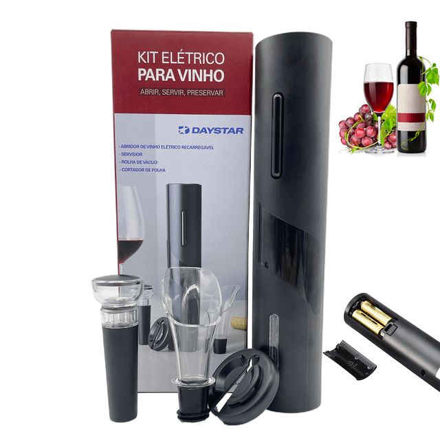 Abridor de Vinho Elétrico Automático