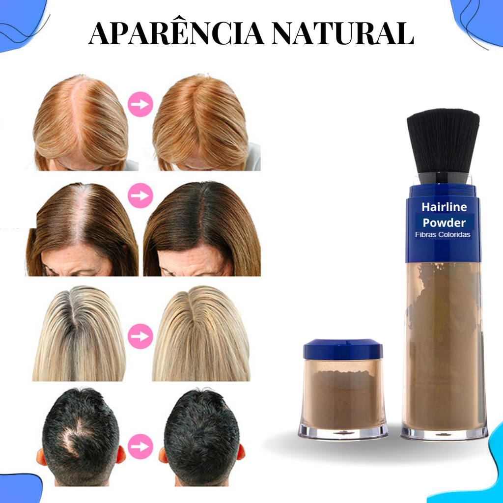 Kit Volumizador de Cabelo Hairline Powder em DOBRO