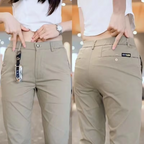 Calça Feminina Social Em Seda Gelo | LuxeFit