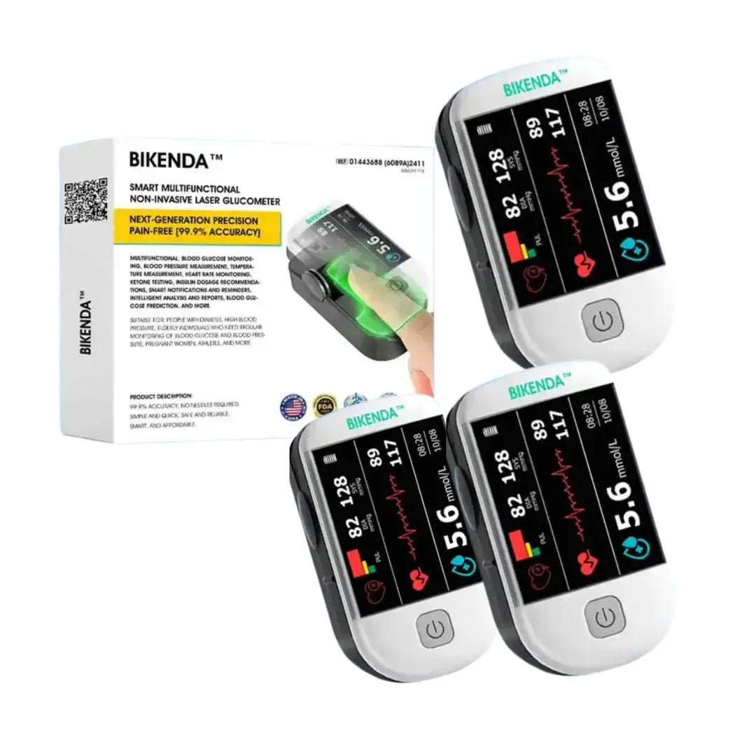 Bikenda™ VitaPulse – Monitor de Oxigênio no Sangue e Frequência Cardíaca em Tempo Real, Precisão de 99,9%!