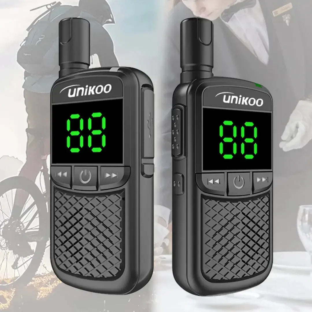 Walkie Talkie UNIKOO UK483M – Comunicação de Longo Alcance para Crianças e Aventuras