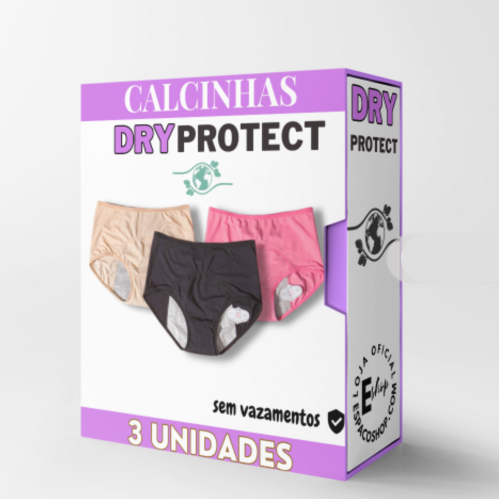 Calcinha Absorvente - DryProtect - Pague 1 Leve 3