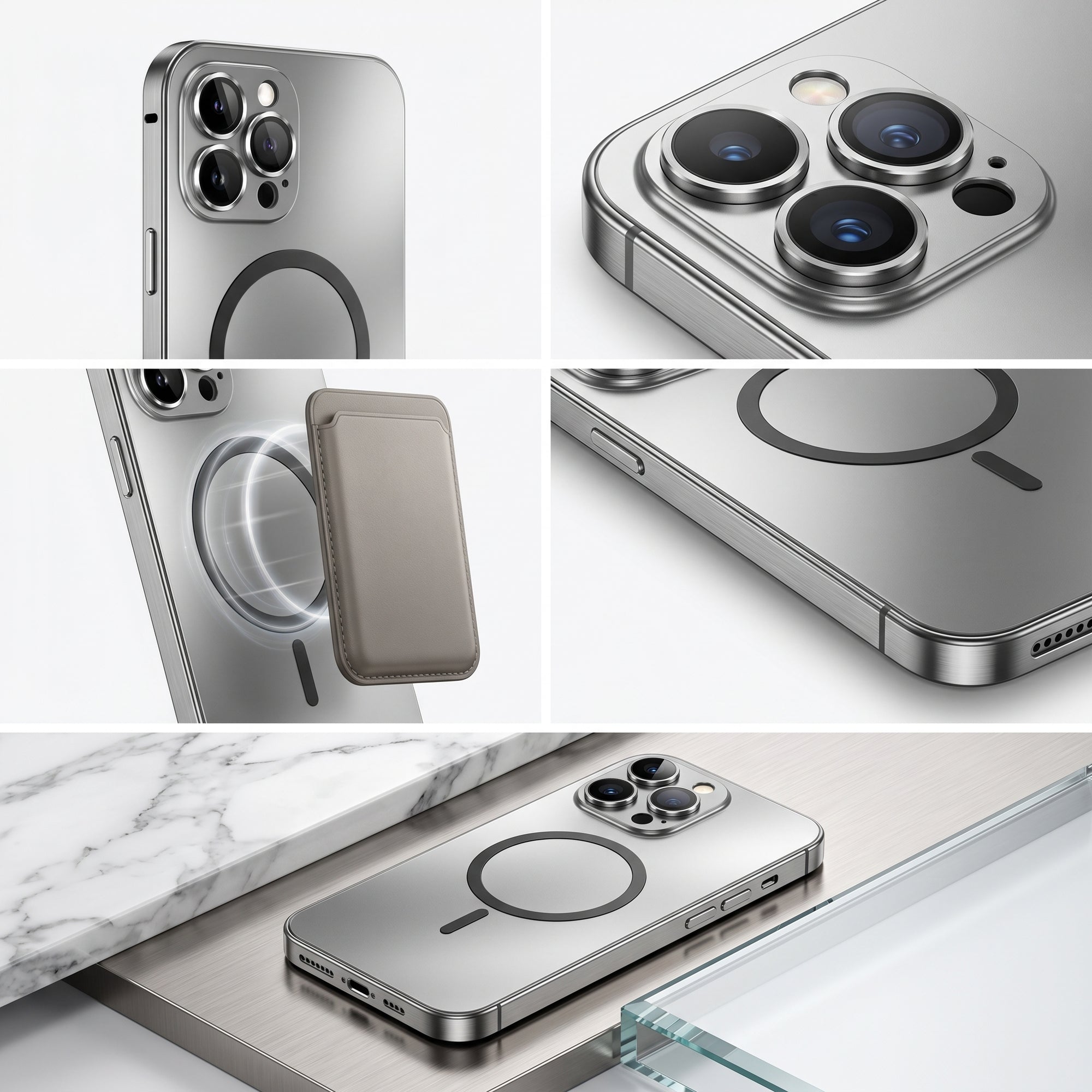 Capa Magnética de Alumínio com Proteção Premium MagSafe