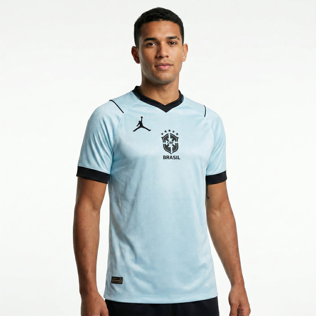Camisa Torcedor Brasil Masculina 2026 Azul Claro