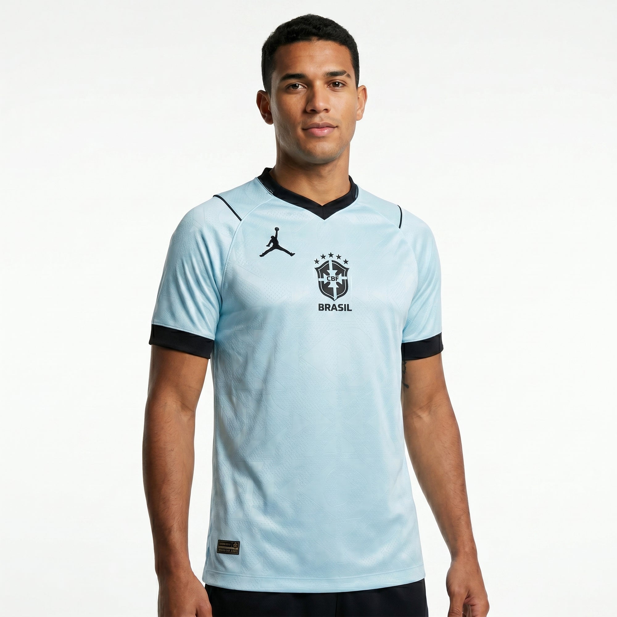 Camisa Torcedor Brasil Masculina 2026 Azul Claro