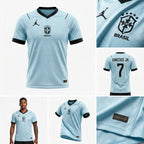 Camisa Torcedor Brasil Masculina 2026 Azul Claro